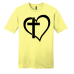  Shirt Color: Lemon YellowDesign Color: Black