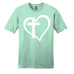  Shirt Color: MintDesign Color: White