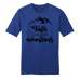  Shirt Color: Deep RoyalDesign Color: Black