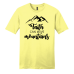  Shirt Color: Lemon YellowDesign Color: Black