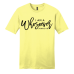  Shirt Color: Lemon YellowDesign Color: Black