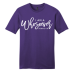  Shirt Color: PurpleDesign Color: White