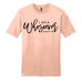  Shirt Color: Dusty PeachDesign Color: Black