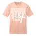 Shirt Color: Dusty PeachDesign Color: White