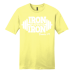  Shirt Color: Lemon YellowDesign Color: White