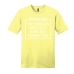  Shirt Color: Lemon YellowDesign Color: White