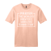  Shirt Color: Dusty PeachDesign Color: White