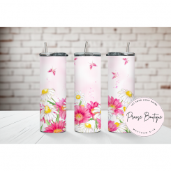 Pink Daisy Tumbler