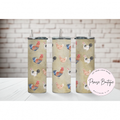 Tan Chicken Tumbler